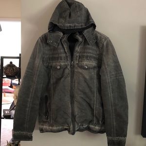 Grey Stonewash Men’s Coat/Heavy Jacket
